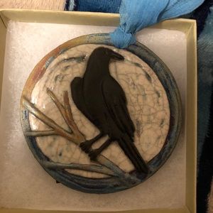 Raku Medallion Ornament